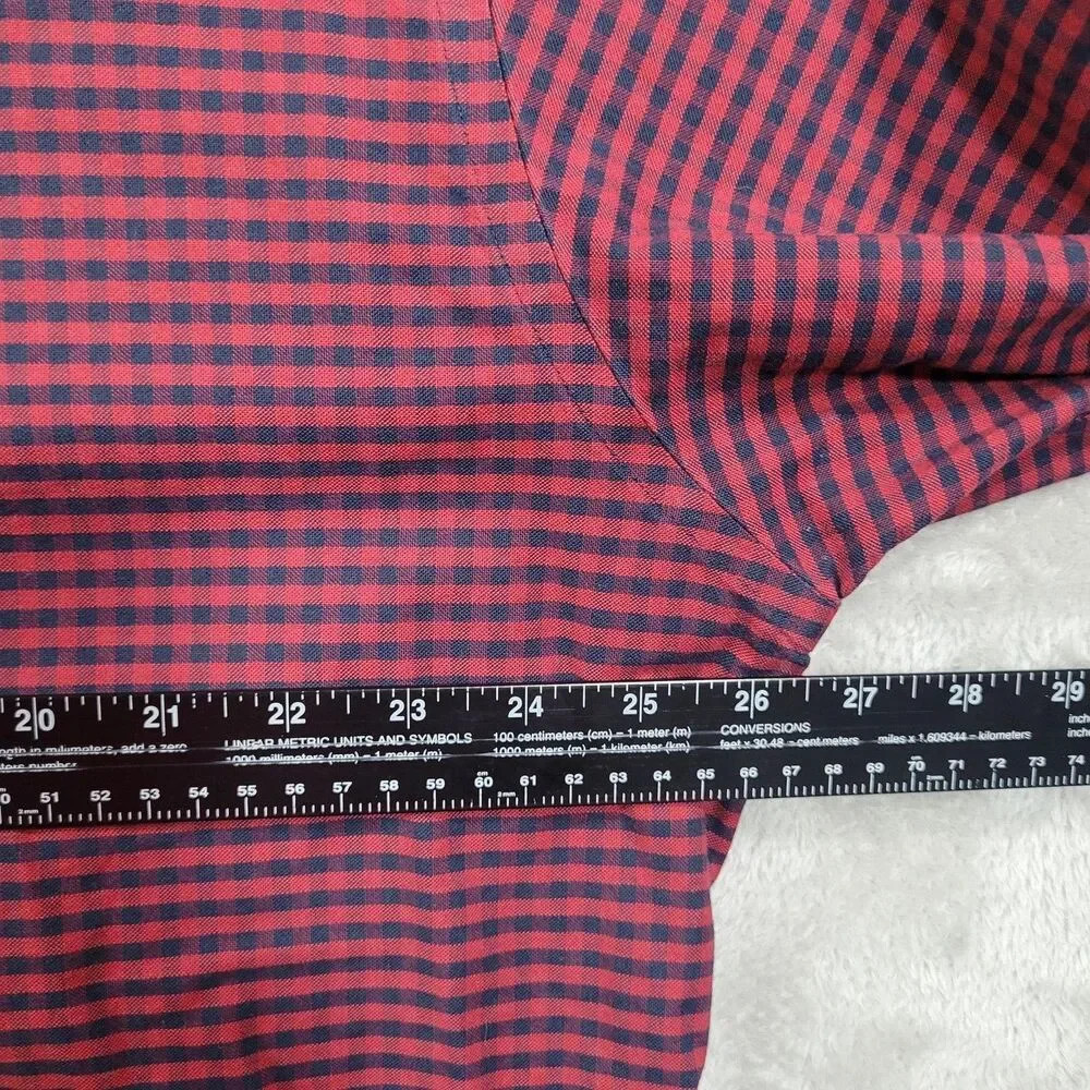 Brooks Brothers Dress Shirt Mens XL Red Long Sleeve Button Down Non Iron Stretch - Picture 6 of 12